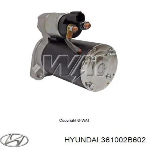 Стартер Hyundai/Kia 361002B602 цена, от 97.91 USD