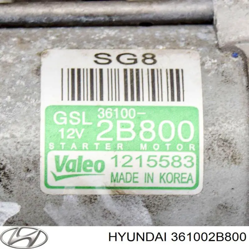 361002B800 Hyundai/Kia Стартер автомобиля