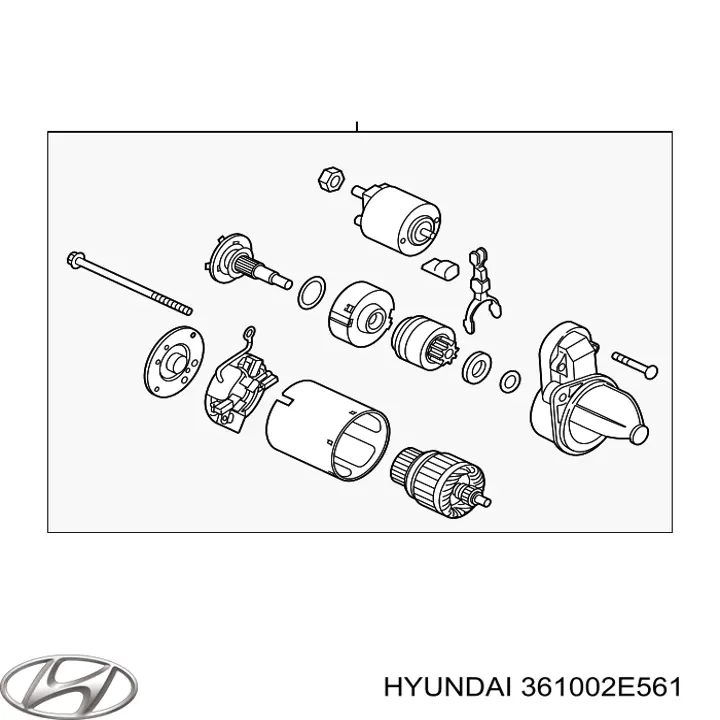 361002E561 Hyundai/Kia Стартер автомобиля