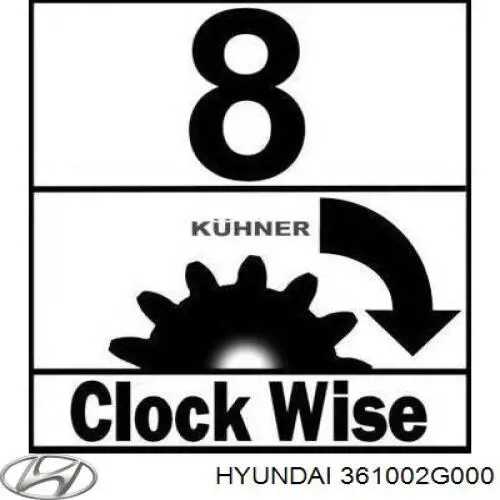 Стартер 361002G000 Hyundai/Kia