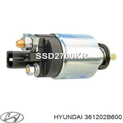 Interruptor magnético, estárter 361202B600 Hyundai/Kia