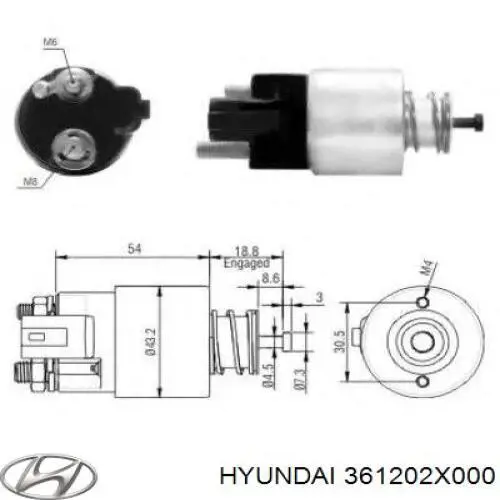 3612026851 Hyundai/Kia relê retrator do motor de arranco