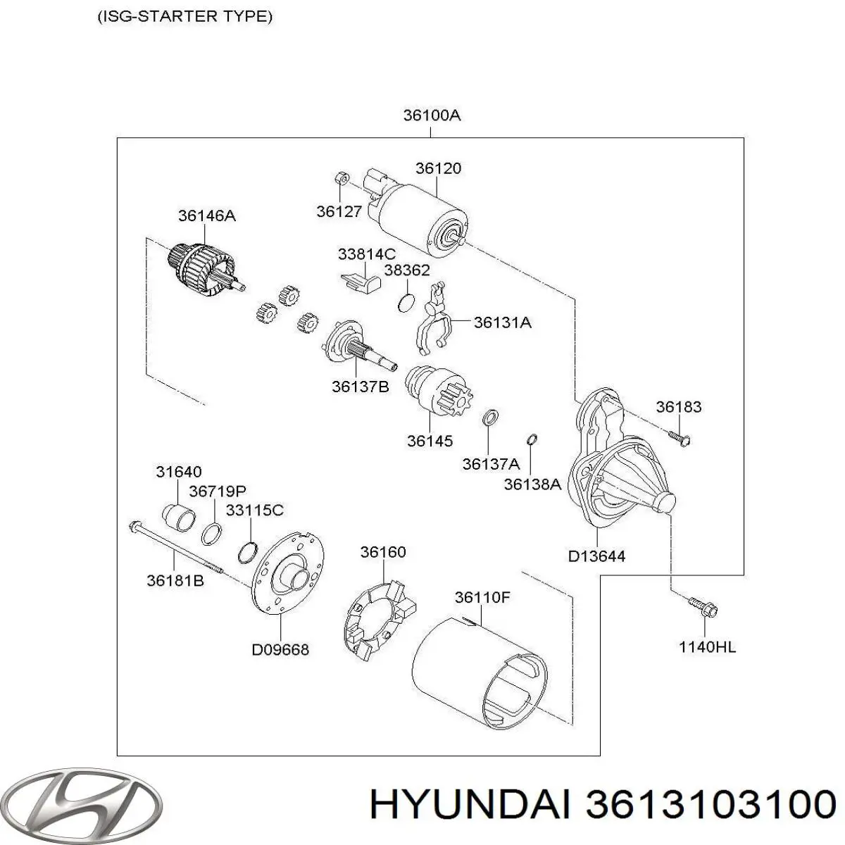  3613103100 Hyundai/Kia