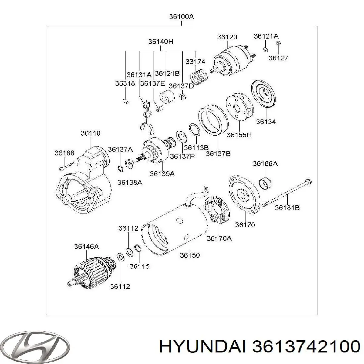  Hyundai/Kia 3613742100 цена, от 1.42 USD