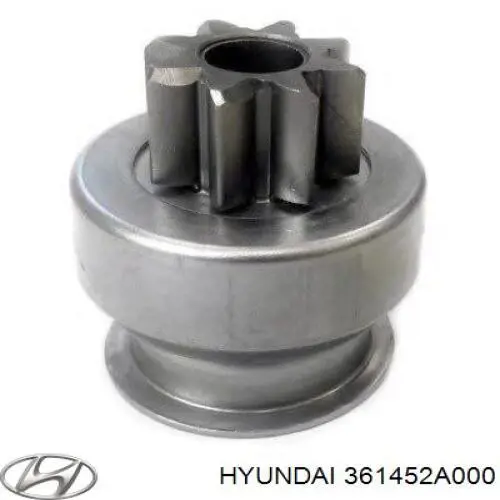 Bendix, motor de arranque 361452A000 Hyundai/Kia