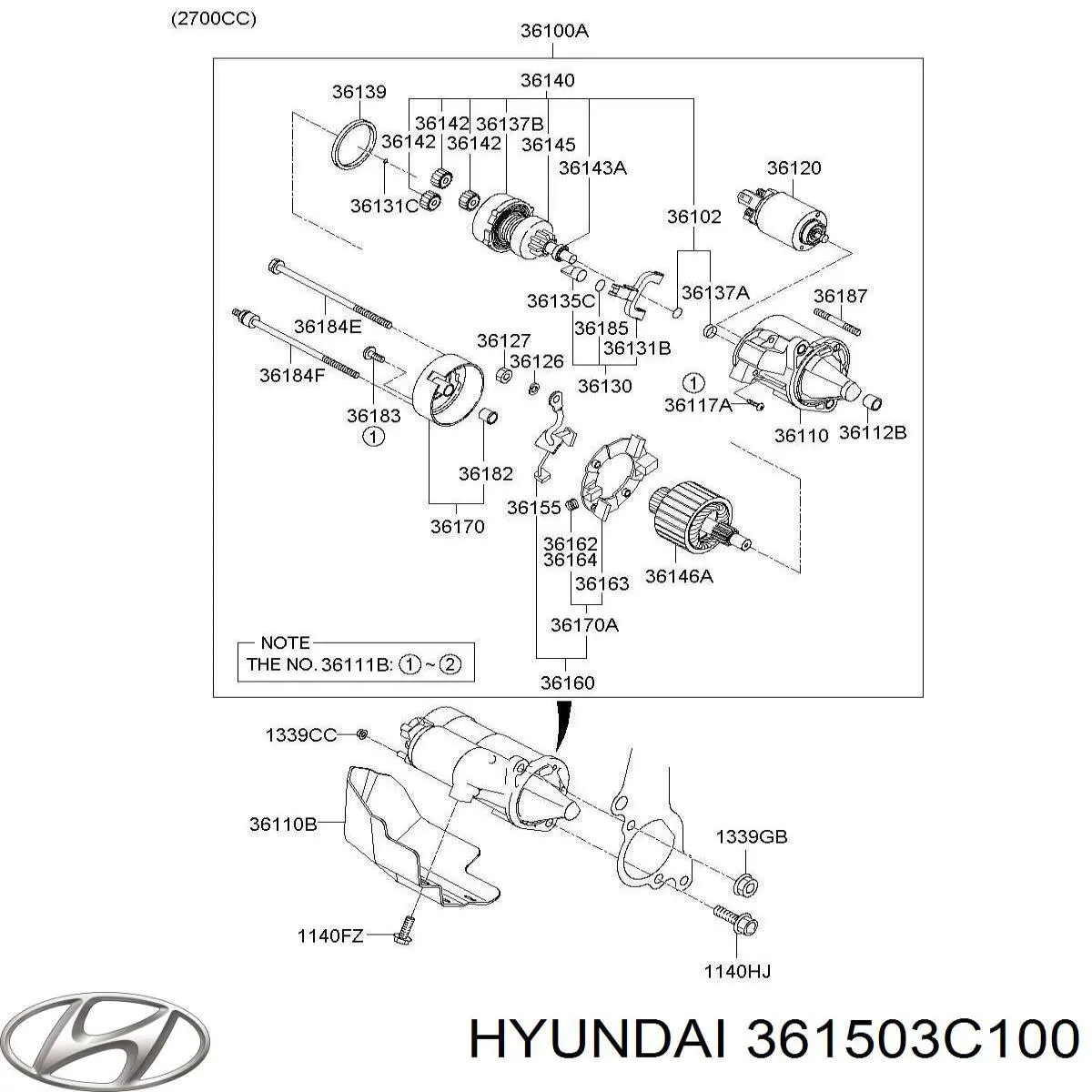 361503C100 Hyundai/Kia 