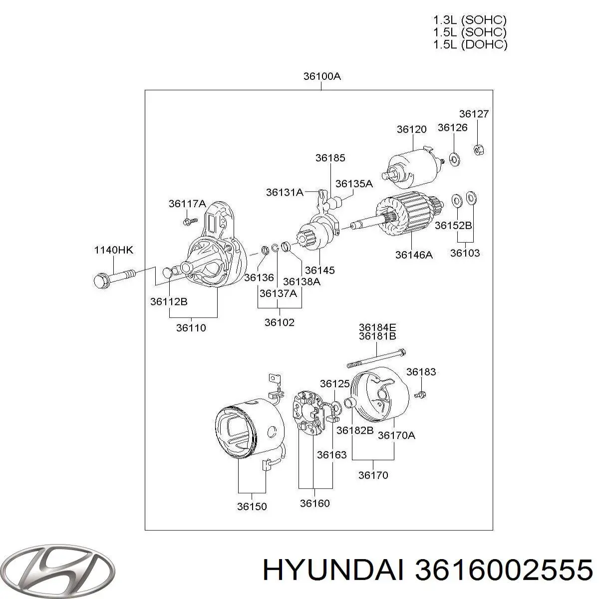 3616002555 Hyundai/Kia 