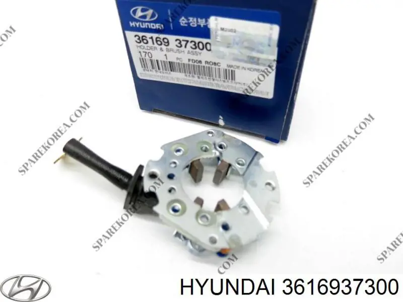 Soporte, escobillas de carbón, motor de arranque 3616937300 Hyundai/Kia