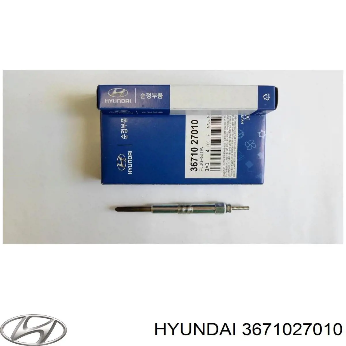 Bujía de precalentamiento 3671027010 Hyundai/Kia