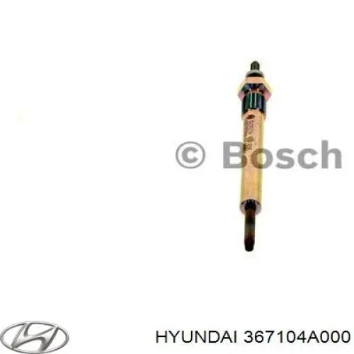 Bujía de incandescencia 367104A000 Hyundai/Kia