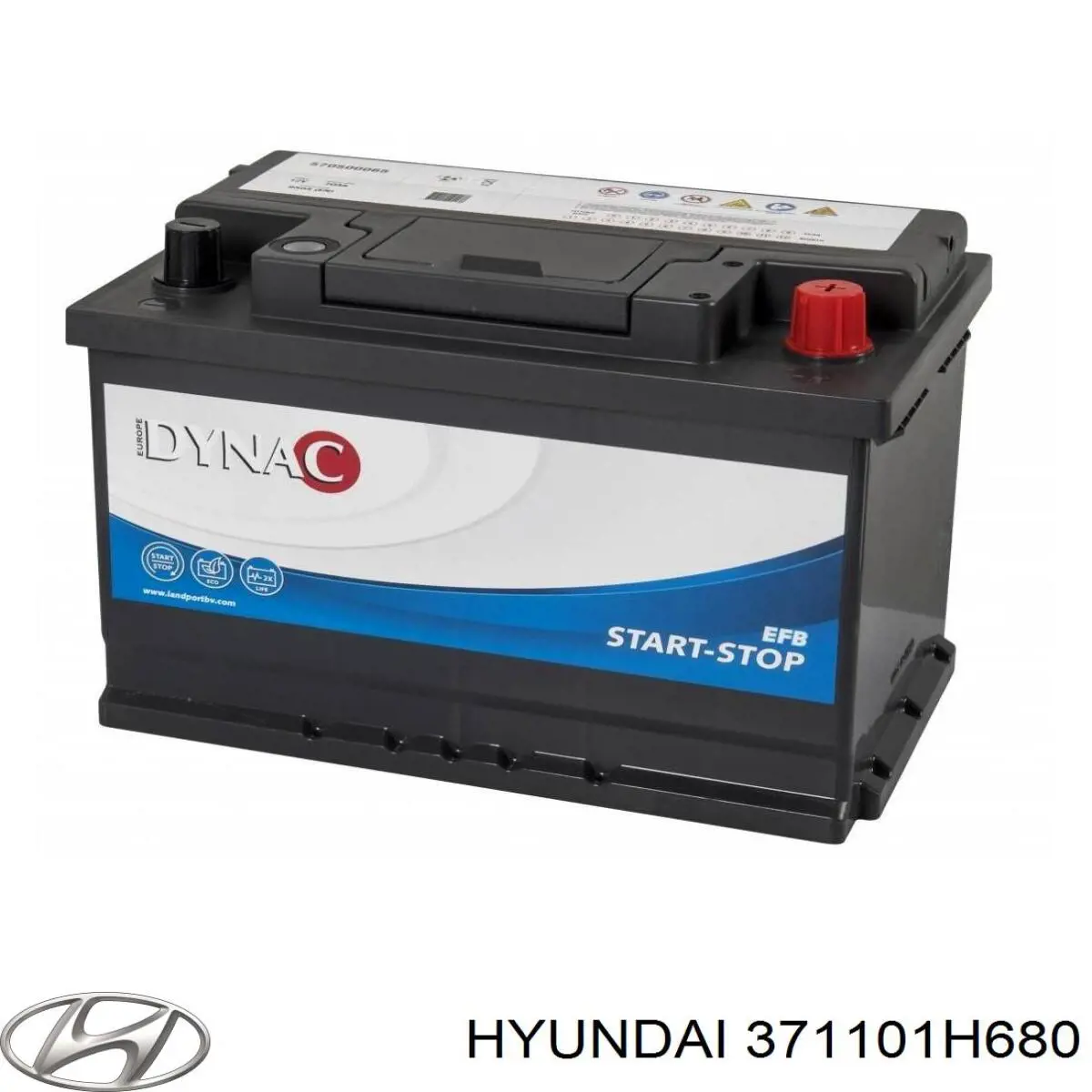 Аккумулятор 371101H680 Hyundai/Kia
