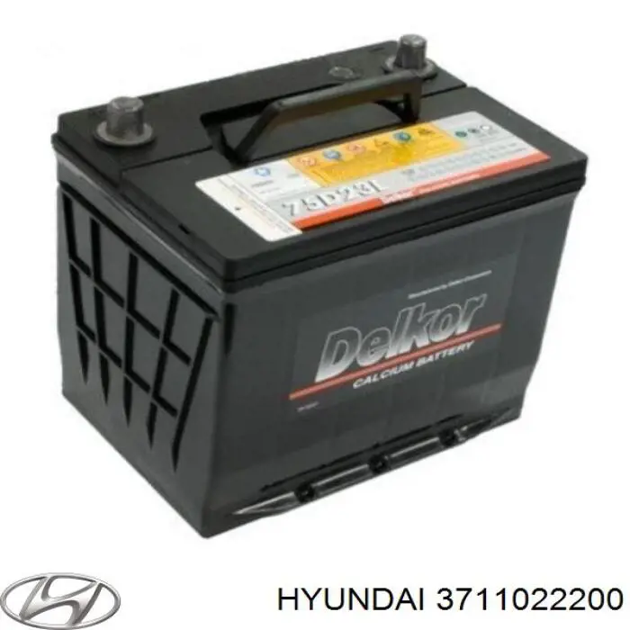 Аккумулятор автомобильный Hyundai/Kia 3711022200 цена, от 71.55 USD