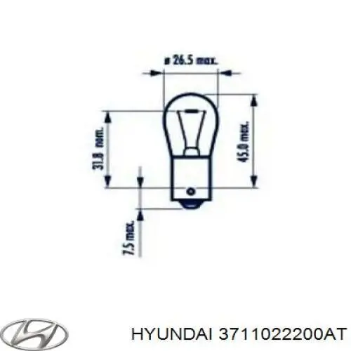 3711022200AT Hyundai/Kia bateria recarregável (pilha)