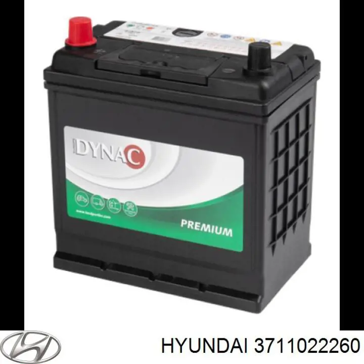 3711022260 Hyundai/Kia bateria recarregável (pilha)