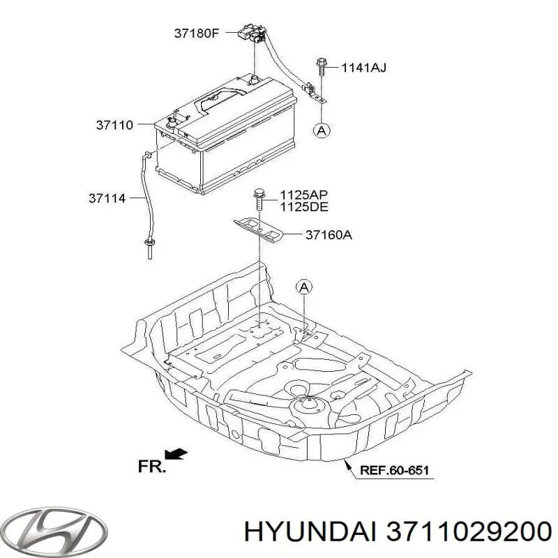 Аккумулятор Hyundai/Kia 3711029200