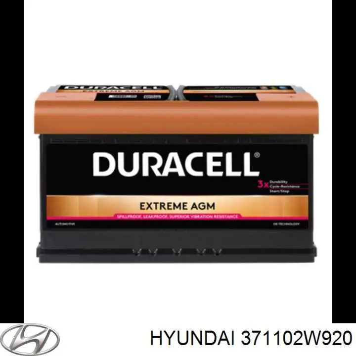 Купить 371102W920 Hyundai/Kia Батарея аккумуляторная