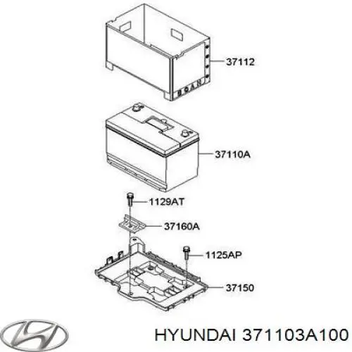 Аккумулятор Hyundai/Kia 371103A100