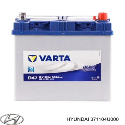 Аккумулятор автомобильный Hyundai/Kia 371104U000 цена, от 120.62 USD