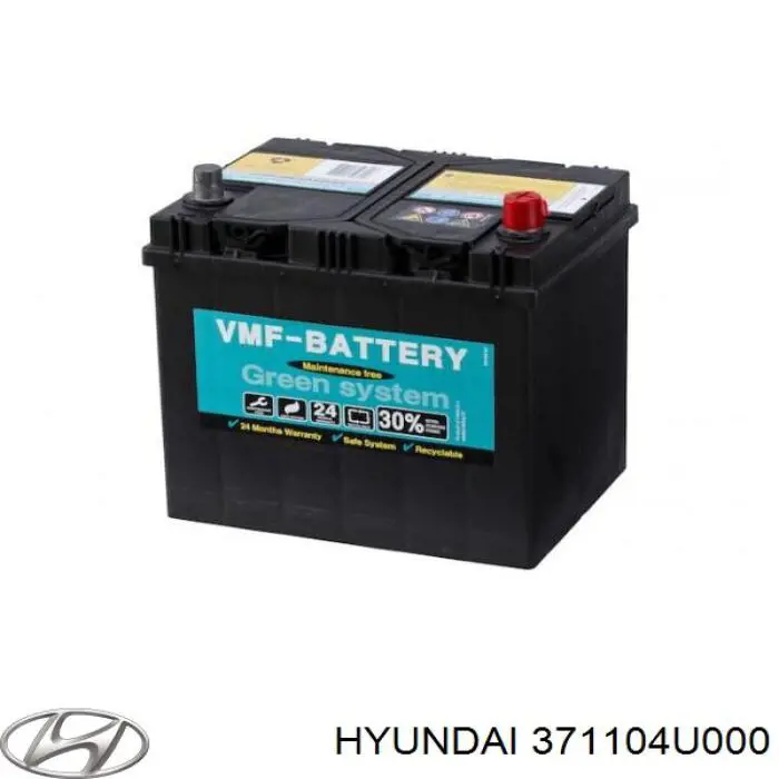Купить 371104U000 Hyundai/Kia Батарея аккумуляторная