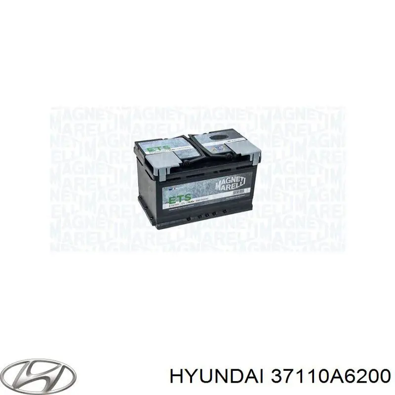 Купить 37110A6200 Hyundai/Kia Батарея аккумуляторная