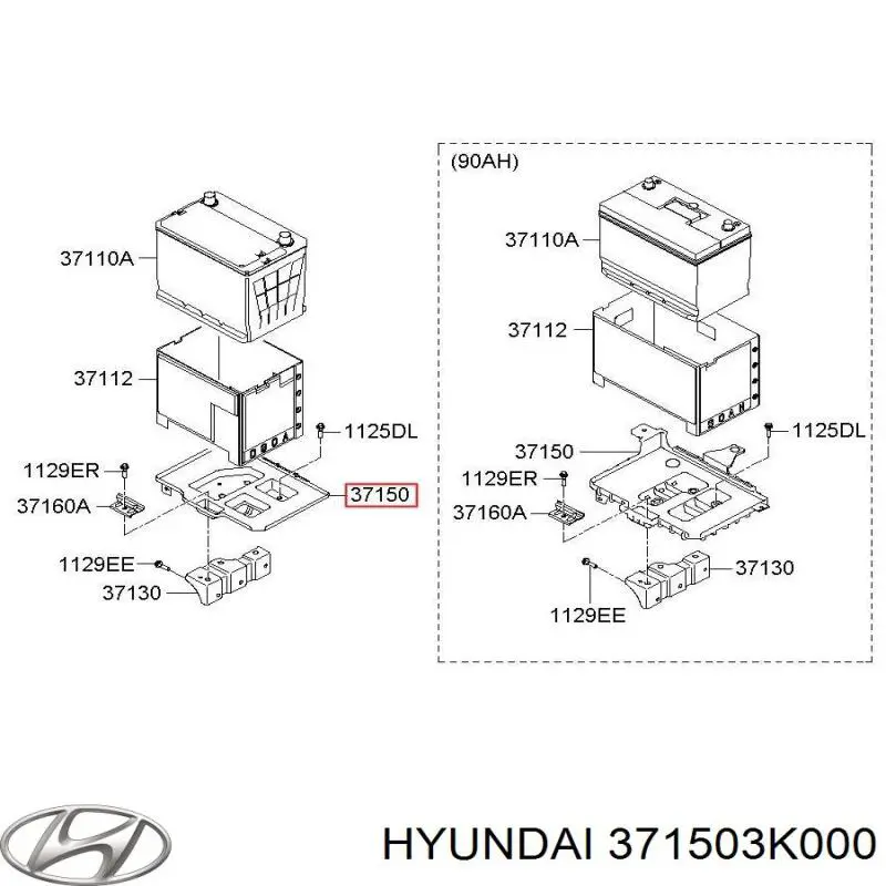  Hyundai/Kia 371503K000 цена, от 36.68 USD