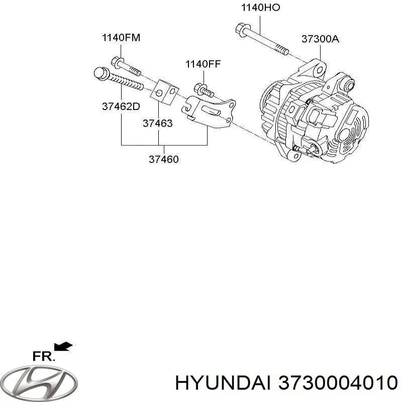 Автомобильный генератор Hyundai/Kia 3730004010 цена, от 231.84 USD