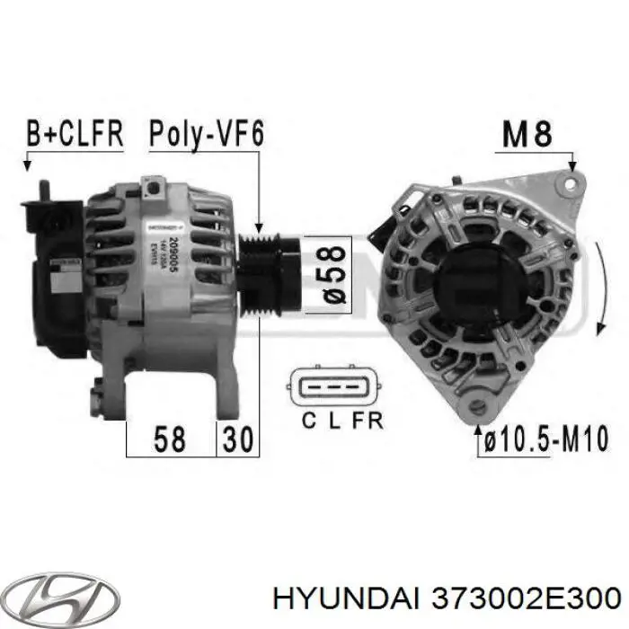 373002E300 Hyundai/Kia gerador