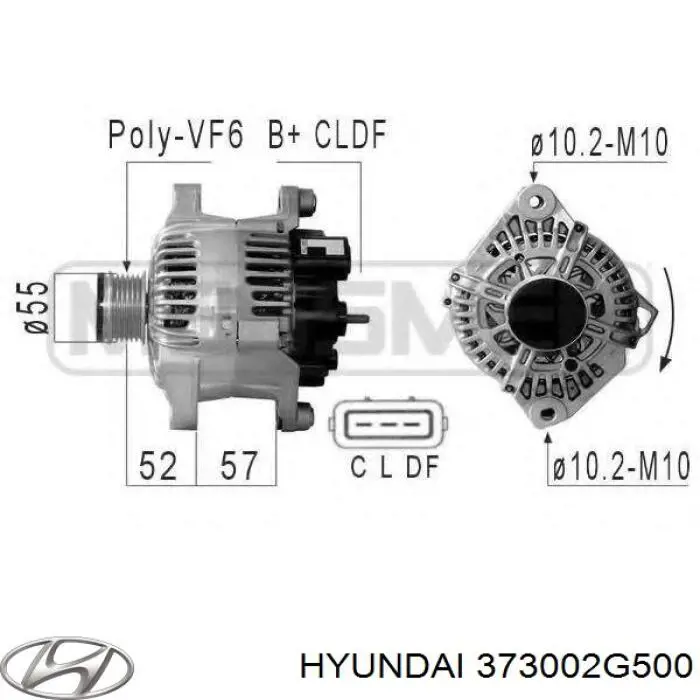 373002G500 Hyundai/Kia генератор
