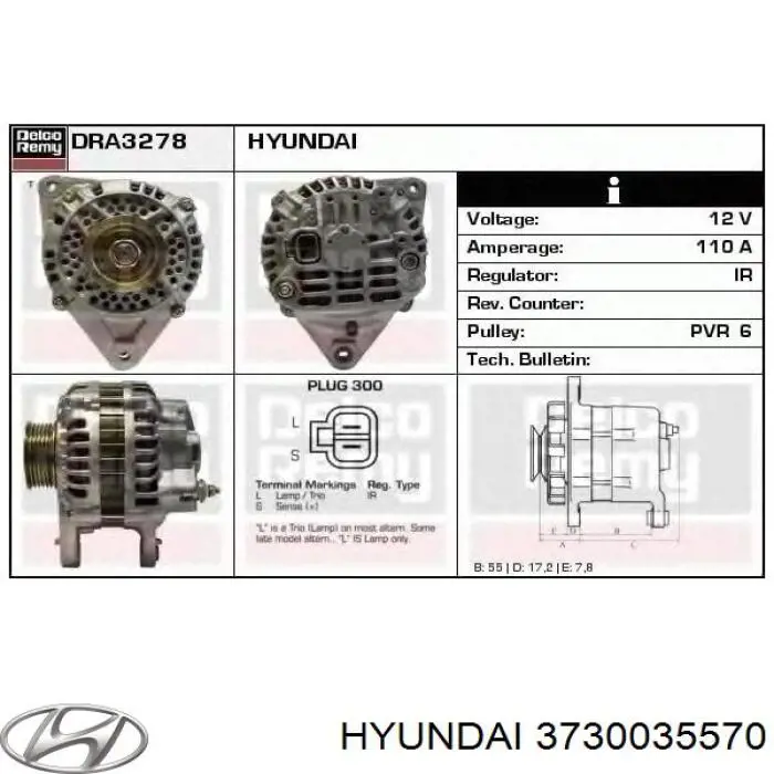 Автомобильный генератор Mitsubishi MD354815 цена, от 90.40 USD