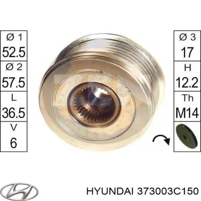 Купить 373003C150 Hyundai/Kia Генератор