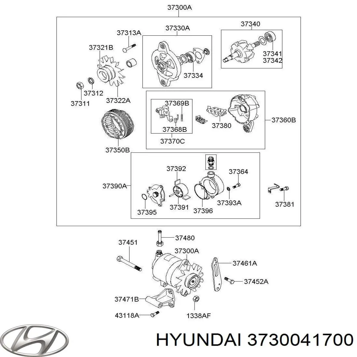 3730041701 REMA-PARTS Генератор автомобильный