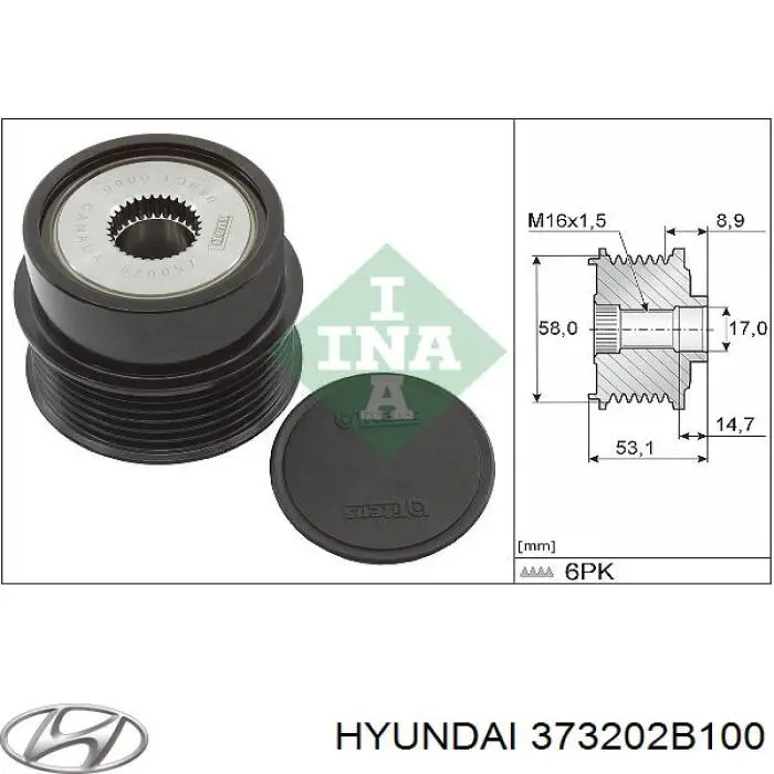 Инерционный шкив INA 535032610 цена, от 131.06 USD