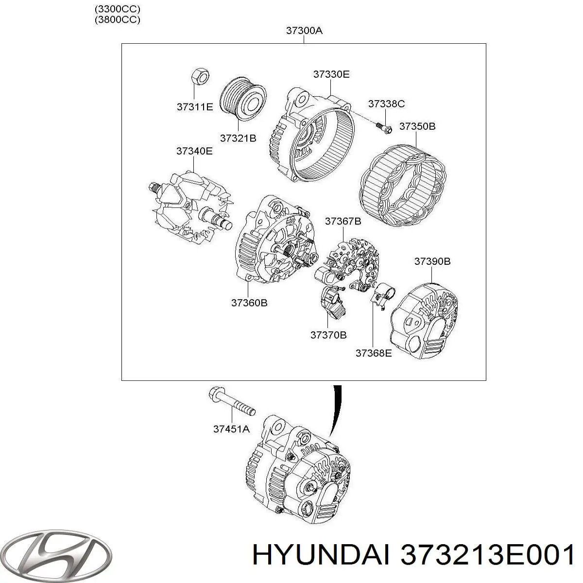  373213E001 Hyundai/Kia