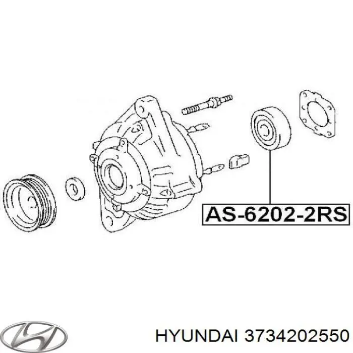 Купить 3734202550 Hyundai/Kia Подшипники генератора
