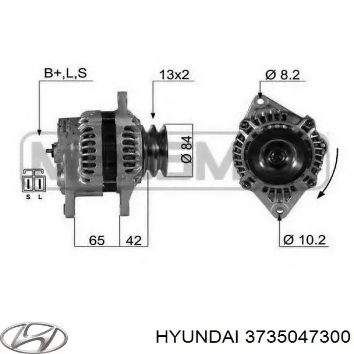 Купить 3735047300 Hyundai/Kia Обмотка генератора