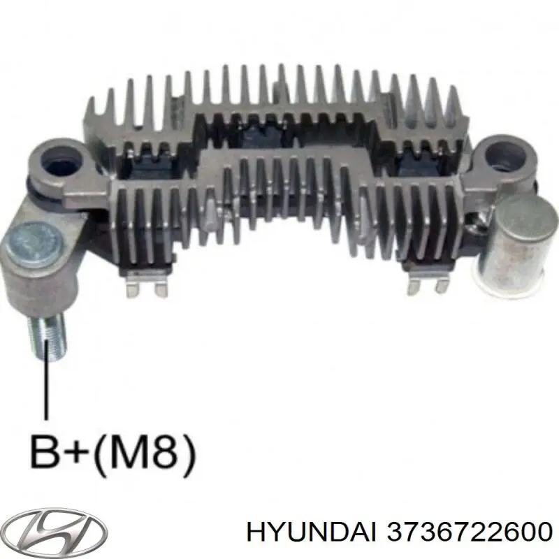 Alternador Diodo Puente Rectificador 3736722600 Hyundai/Kia