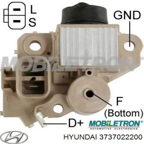 Regulador De Rele Del Generador (Rele De Carga) 3737022200 Hyundai/Kia