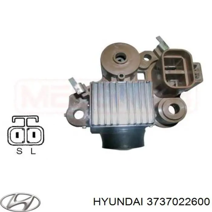 3737022600 Hyundai/Kia реле-регулятор генератора (реле зарядки)