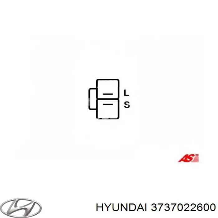 Купить 3737022600 Hyundai/Kia Реле регулятор напряжения генератора