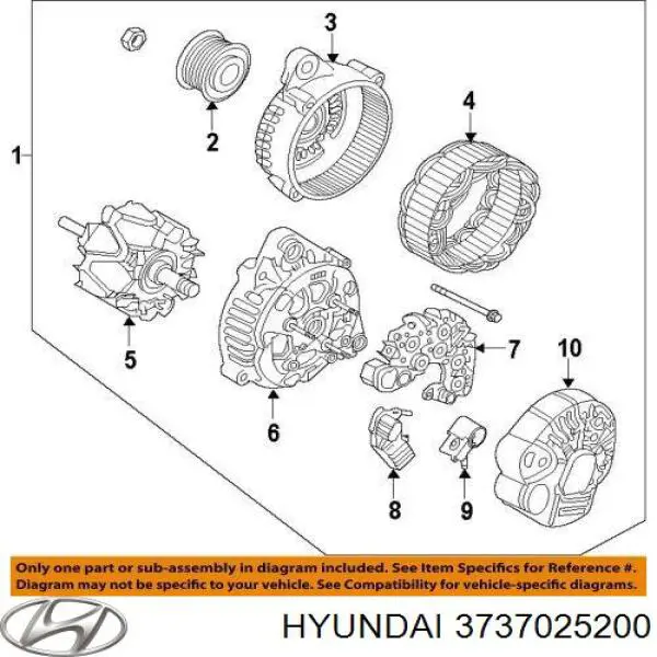 Реле генератора 3737025200 Hyundai/Kia