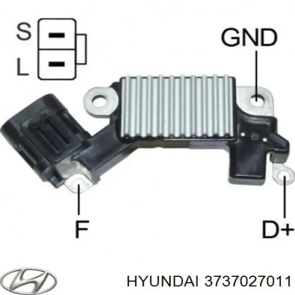 Реле зарядки генератора Hyundai/Kia 3737027011 цена, от 15.09 USD