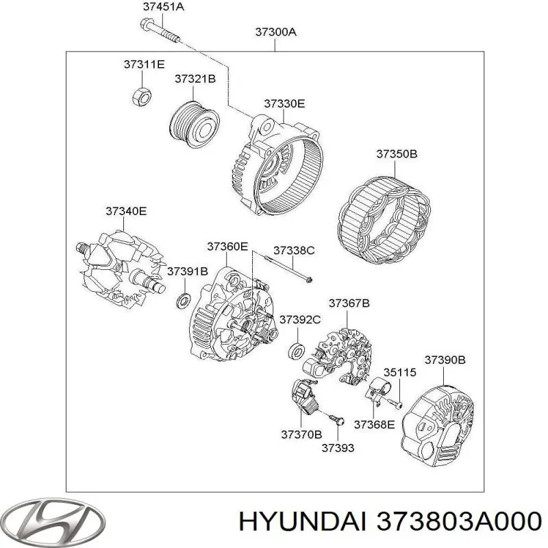  373803A000 Hyundai/Kia