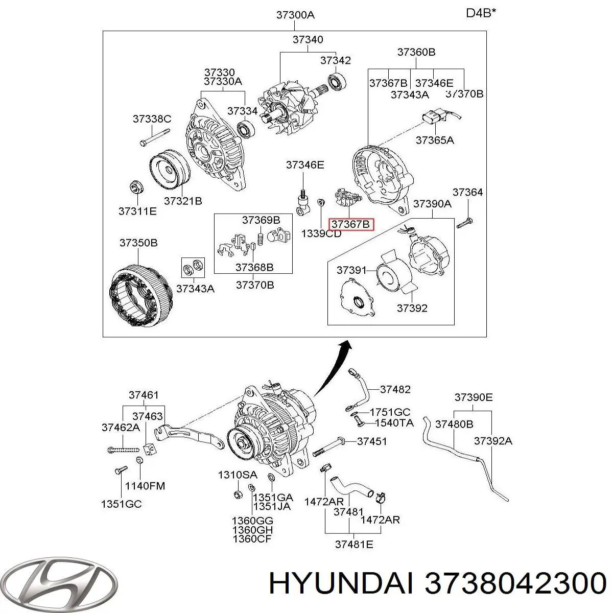  3738042300 Hyundai/Kia