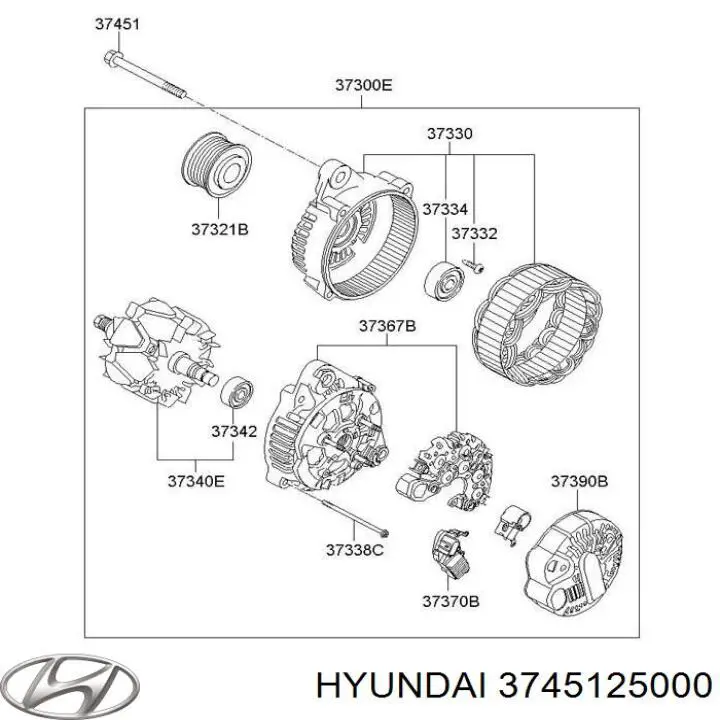  Hyundai/Kia 3745125000 цена, от 6.66 USD