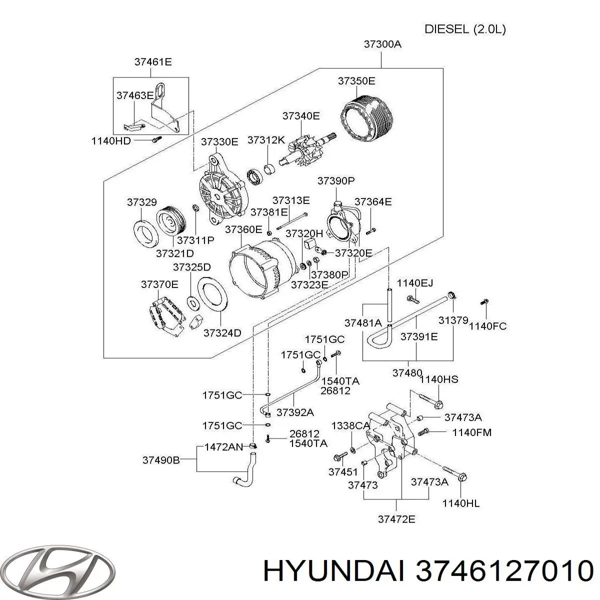  Hyundai/Kia 3746127010 цена, от 22.60 USD