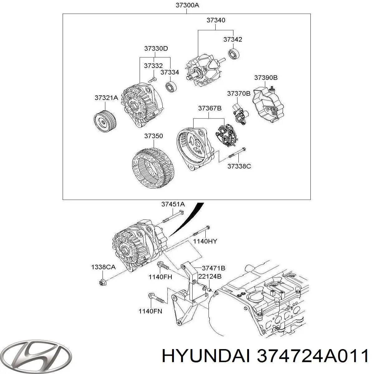  Hyundai/Kia 374724A011 цена, от 3.05 USD