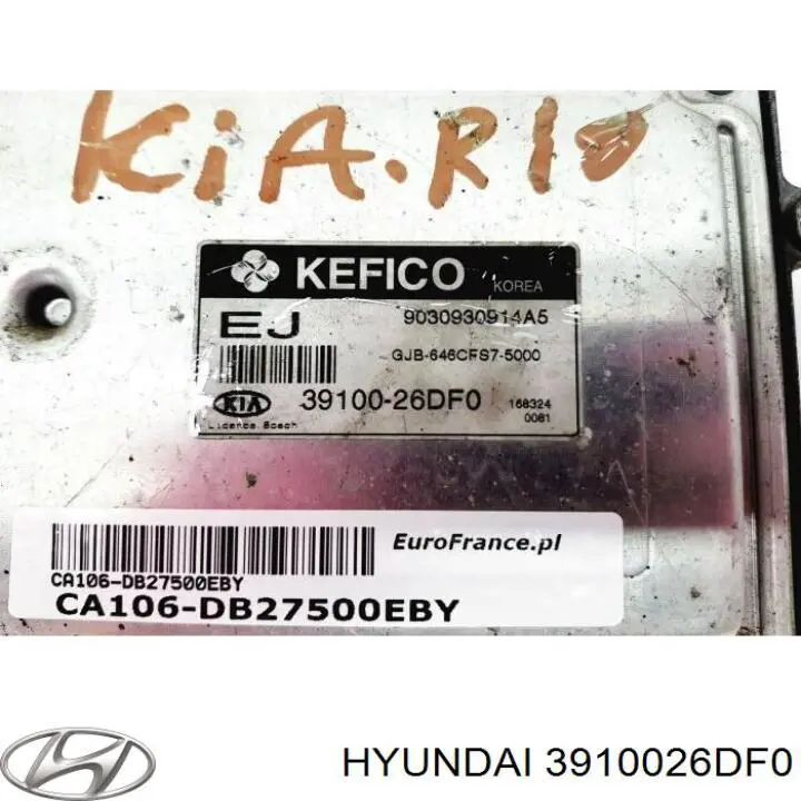  Hyundai/Kia 3910026DF0 цена, от 38.09 USD