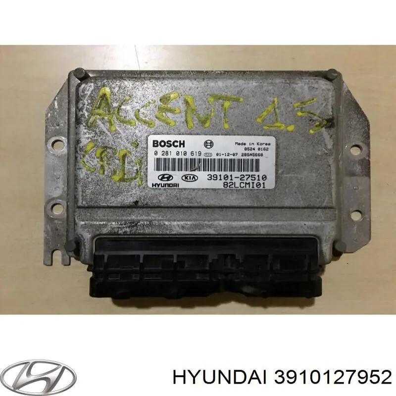 Блок управления двигателем 3910127952 Hyundai/Kia