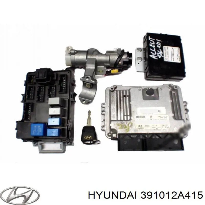 Модуль управления (ЭБУ) двигателем на Hyundai Accent MC