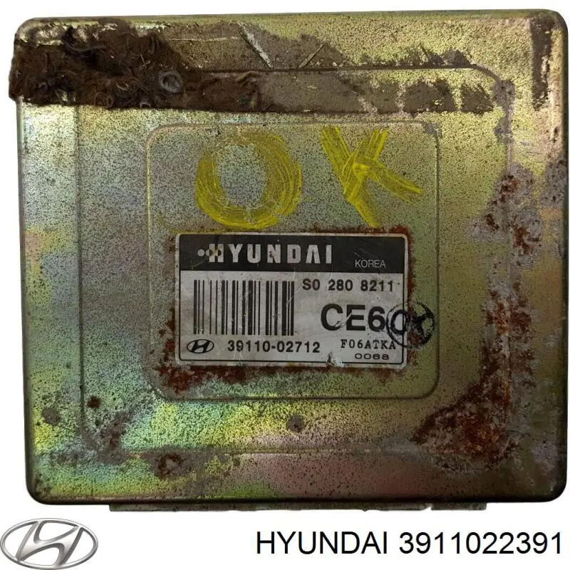 Блок управления двигателем 3911022391 Hyundai/Kia